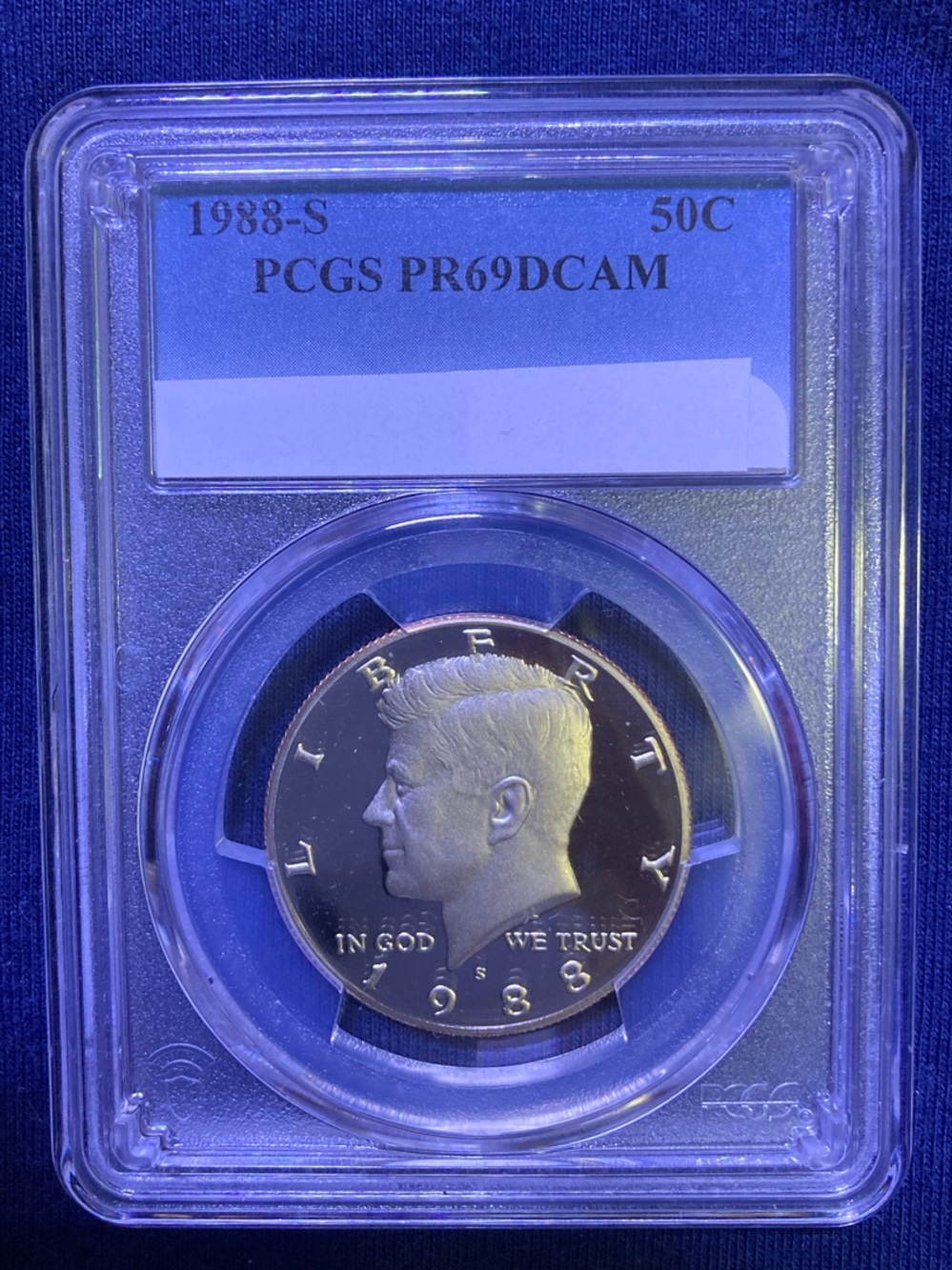 1988 Kennedy Half Dollar - Silver Tone Proof (PCGS PR69DCAM)